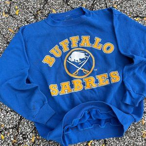 Vintage Buffalo Sabres Royal Blue Logo shirt 90s full size s-3xl vintage made